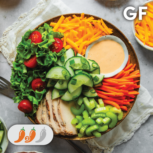 Salade Buffalo Ranch with chicken