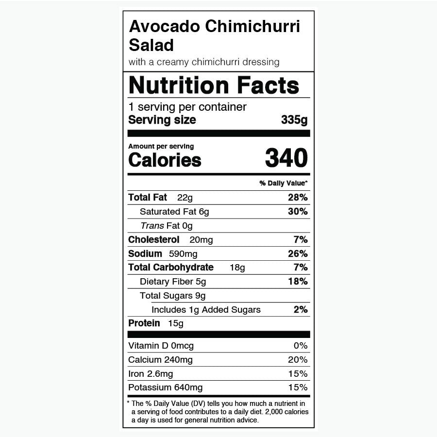 Avocado Chimichurri Salad
