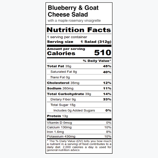 Blueberry & Goat Cheese Salad
