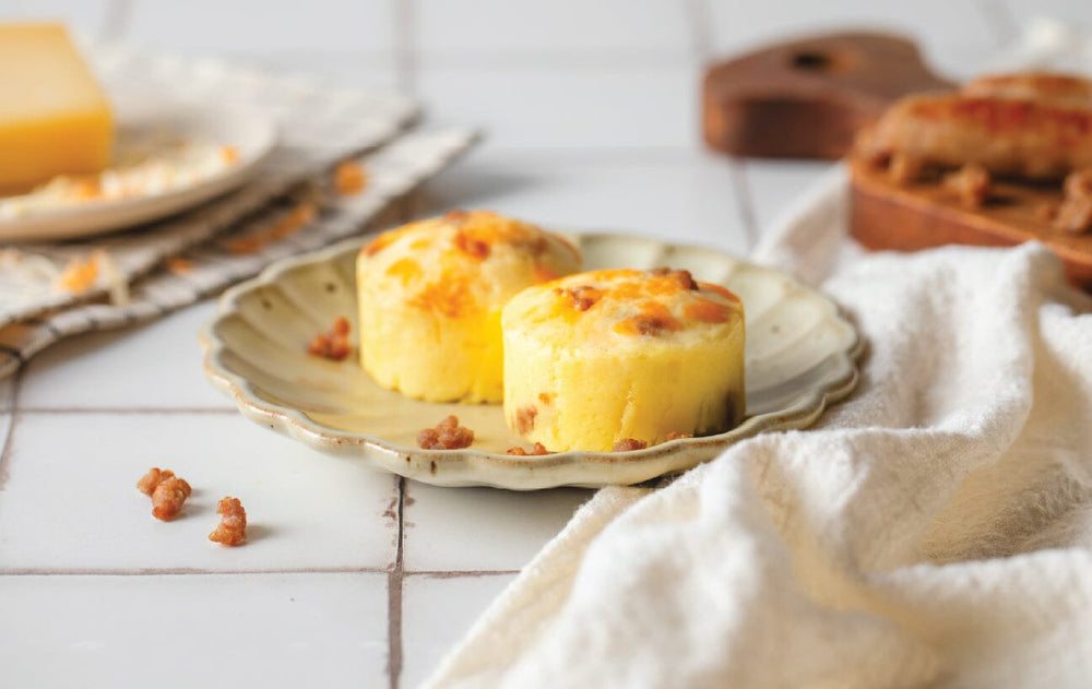 Cheese & Turkey Sausage Egg Bites