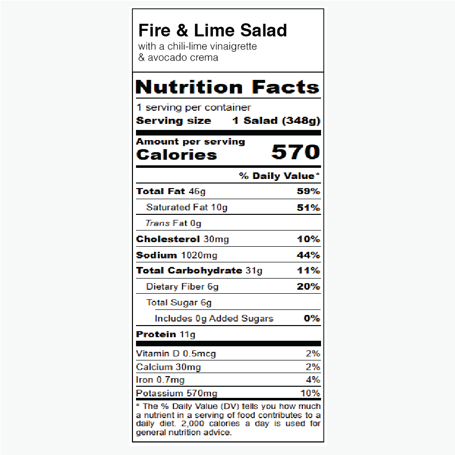 Fire & Lime Salad