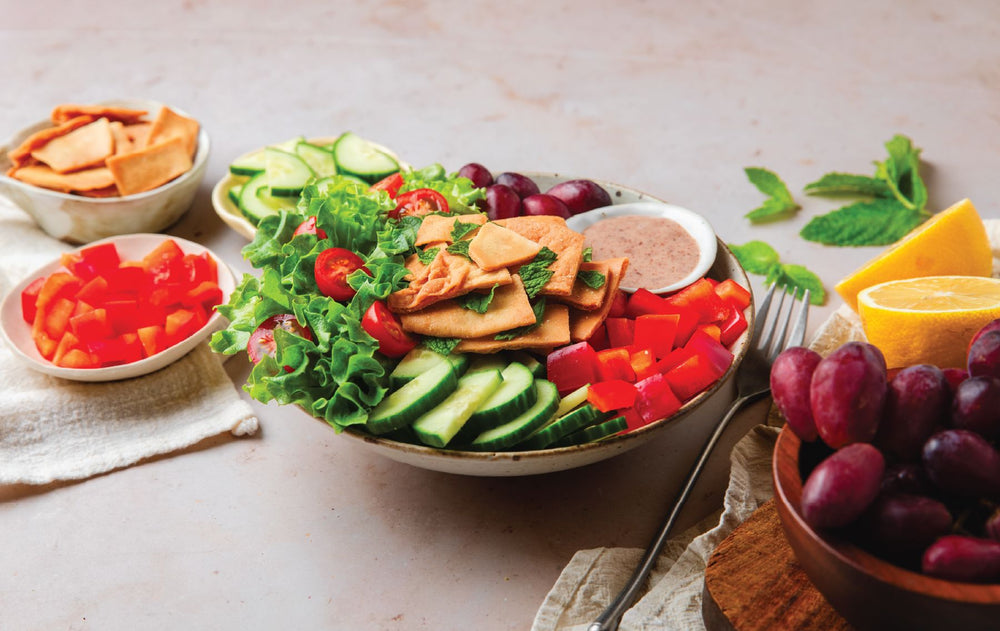 Salade mezze aux raisins