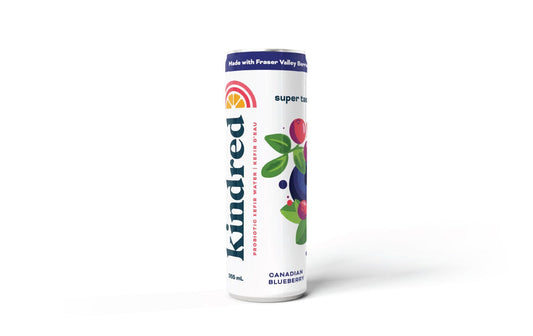 Kindred Cultures Local BC Blueberry Kefir Water
