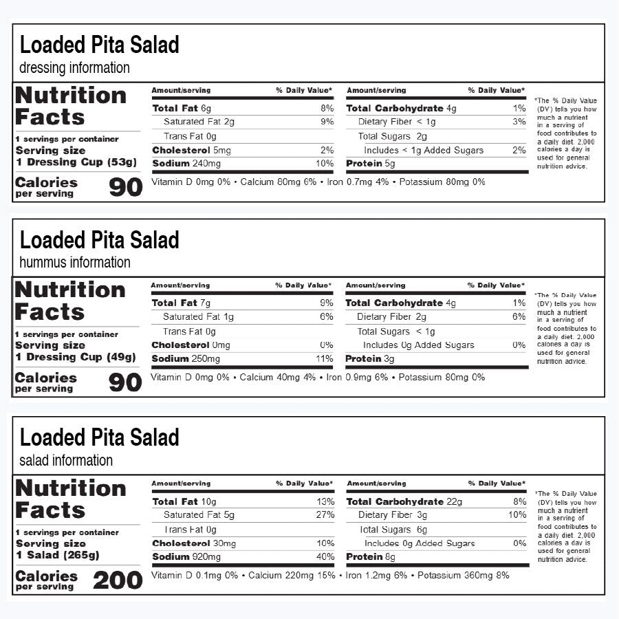 Loaded Pita Salad