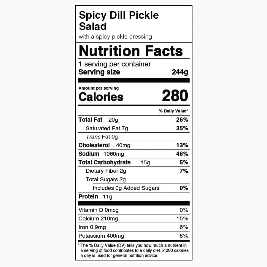 Spicy Dill Pickle Salad