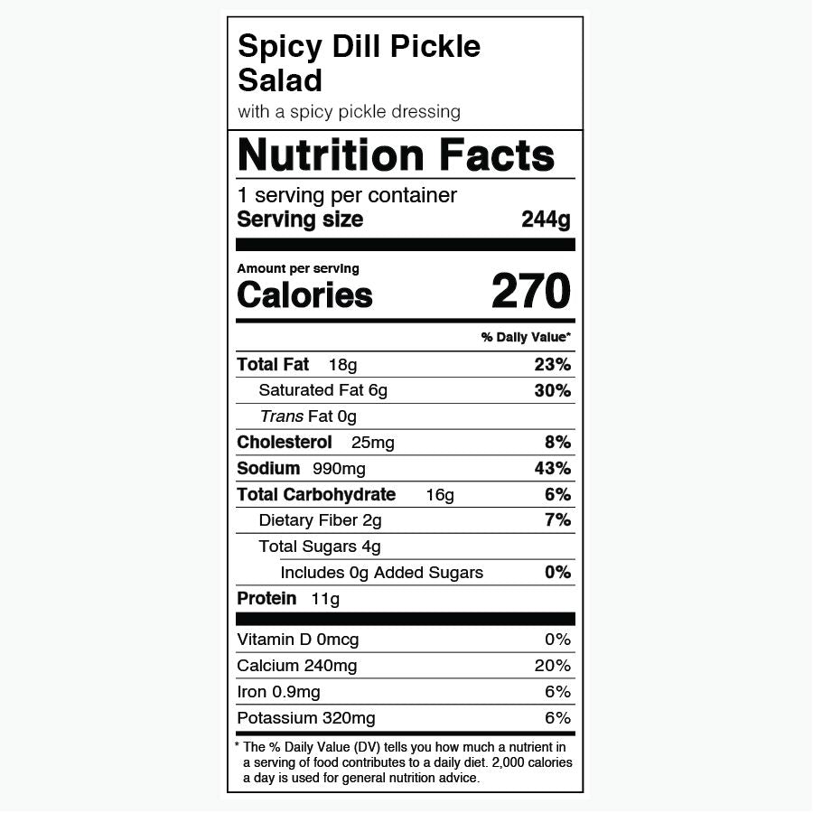 Spicy Dill Pickle Salad