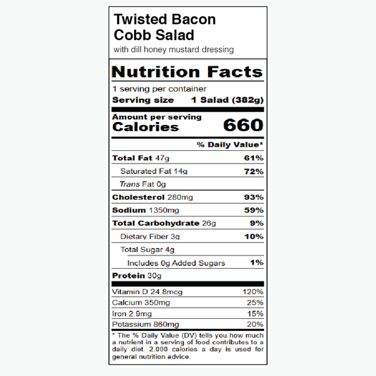 Twisted Bacon Cobb Salad